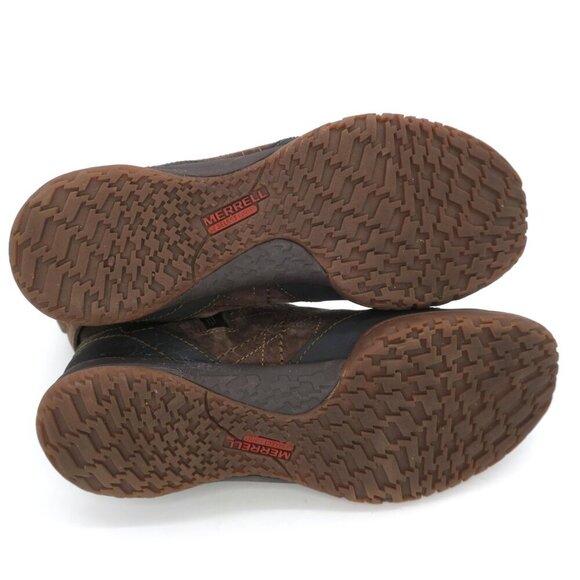 Merrell Espresso Albany Brown Leather Zip Ankle Boots Dry J42356 Women's 7M - Picture 4 of 4